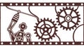 Mechanical Gears and Industrial Border Design, vector design Generative AI Royalty Free Stock Photo