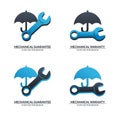 Mechanical guarantee logo and icons Vector