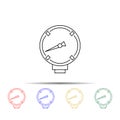 mechanical index multi color style icon. Simple thin line, outline vector of measure icons for ui and ux, website or mobile Royalty Free Stock Photo