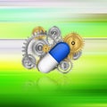 Mechanical industries in pharmaceutical manufacturing on abstr