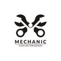 Mechanical logo and icons Vector