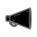 mechanical megaphone icon. Element of Media tool for mobile concept and web apps icon. Glyph, flat icon for website design and
