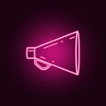 mechanical megaphone icon. Elements of Media in neon style icons. Simple icon for websites, web design, mobile app, info graphics