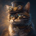 Mechanical Menagerie Steampunk Animals Cat Royalty Free Stock Photo