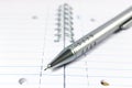 Mechanical pencil on a notepad Royalty Free Stock Photo