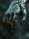 Mechanical Robotic Arm. Future cybernetic artificial intelligence technology concept, AI Generated