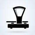 Mechanical scales old. vector Simple modern icon design illustration