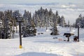 Mechanical ski lift, mt. Hood Oregon. Royalty Free Stock Photo