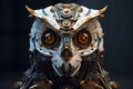 Mechanical Steampunk Owl Skull Steampunkinspired