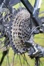 Mechanical Symphony: Close-Up of Bicycle Derailleur Gears