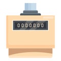 Mechanical tally counter showing zero number Royalty Free Stock Photo