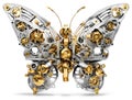 Mechanical techno butterfly Royalty Free Stock Photo