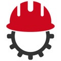 Mechanics Engineering Raster Icon Flat Illustration