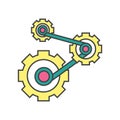 Mechanics icon vector sign and symbol isolated on white background, Mechanics logo concept