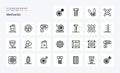 25 Mechanics Line icon pack