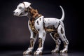 A mechanised android dog. Futuristic technology. Generative AI Royalty Free Stock Photo