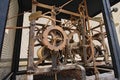 Mechanism of a big tower clock