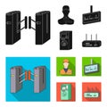 Mechanism,electric ,transport, and other web icon in black,flat style. Pass, public, transportation, icons in set