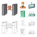 Mechanism,electric ,transport, and other web icon in cartoon,outline style. Pass, public, transportation, icons in set