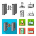 Mechanism,electric ,transport, and other web icon in monochrome,flat style. Pass, public, transportation, icons in set