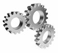 The mechanism. Gear 3d. Isolated Royalty Free Stock Photo