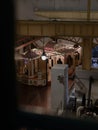 The mechanism of an old merry-go-round in Museum Royalty Free Stock Photo