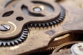 The mechanism of an old watch Royalty Free Stock Photo