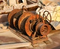 Mechanism to wind and release the ropes in a tradional fishing boast, Dhow