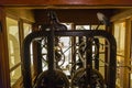 The mechanism of the tower clock