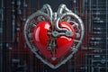 Mechanized heart in AI world isolated