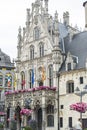 Facade of city hall, called Palace of the Grand Council in Mechelen