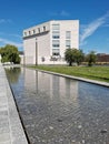 MECHELEN, BELGIUM - June 2020: The reconverted Tinel park with the Predikheren monastery and the Kazerne Dossin museum