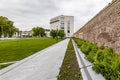 Mechelen, Belgium - May 6, 2019: Kazerne Dossin Memorial in commemoration of the holocaust, designed by Bob Van Reeth