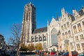 MECHELEN, Malin, Antwerp, BELGIUM, November 14, 2022, Gothic architecture, Bell Tower of the Saint Rumbold's