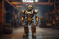 mechtorian rusty retrobot Royalty Free Stock Photo