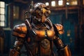 mechtorian rusty retrobot Royalty Free Stock Photo