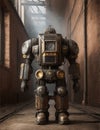 mechtorian rusty retrobot Royalty Free Stock Photo