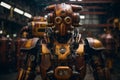 mechtorian rusty retrobot Royalty Free Stock Photo
