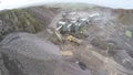 Mecinical Shovel filling lorry with stones in a Quarry Royalty Free Stock Photo