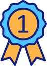 Medal, Achievement Isolated Vector Icon that can be easily modified or edited