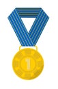 Medal award for first place in contest challenge