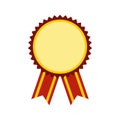 Medal award military flat icon