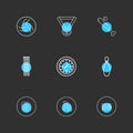 medal , compass , skype , wifi , behance , sports , games , fitness , athletics , eps icons set vector