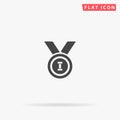 Medal flat vector icon