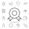 medal icon. Detailed set of simple icons. Premium graphic design. One of the collection icons for websites, web design, mobile app Royalty Free Stock Photo