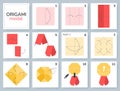 Origami tutorial for kids. Origami cute medal.