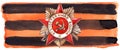 Medal ribbon 9 May The Great Patriotic War vector isolated