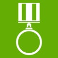 Medal for services icon green