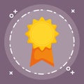 Medal stamp award icon