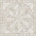 Medallion design grunge parquet floor, wooden seamless texture Royalty Free Stock Photo